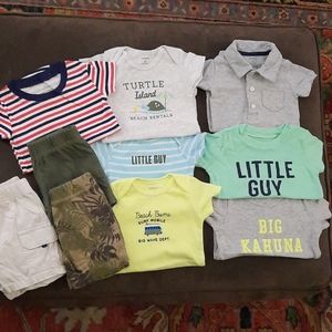 Carter's Baby Boy 9 Month Summer 10 Piece Lot